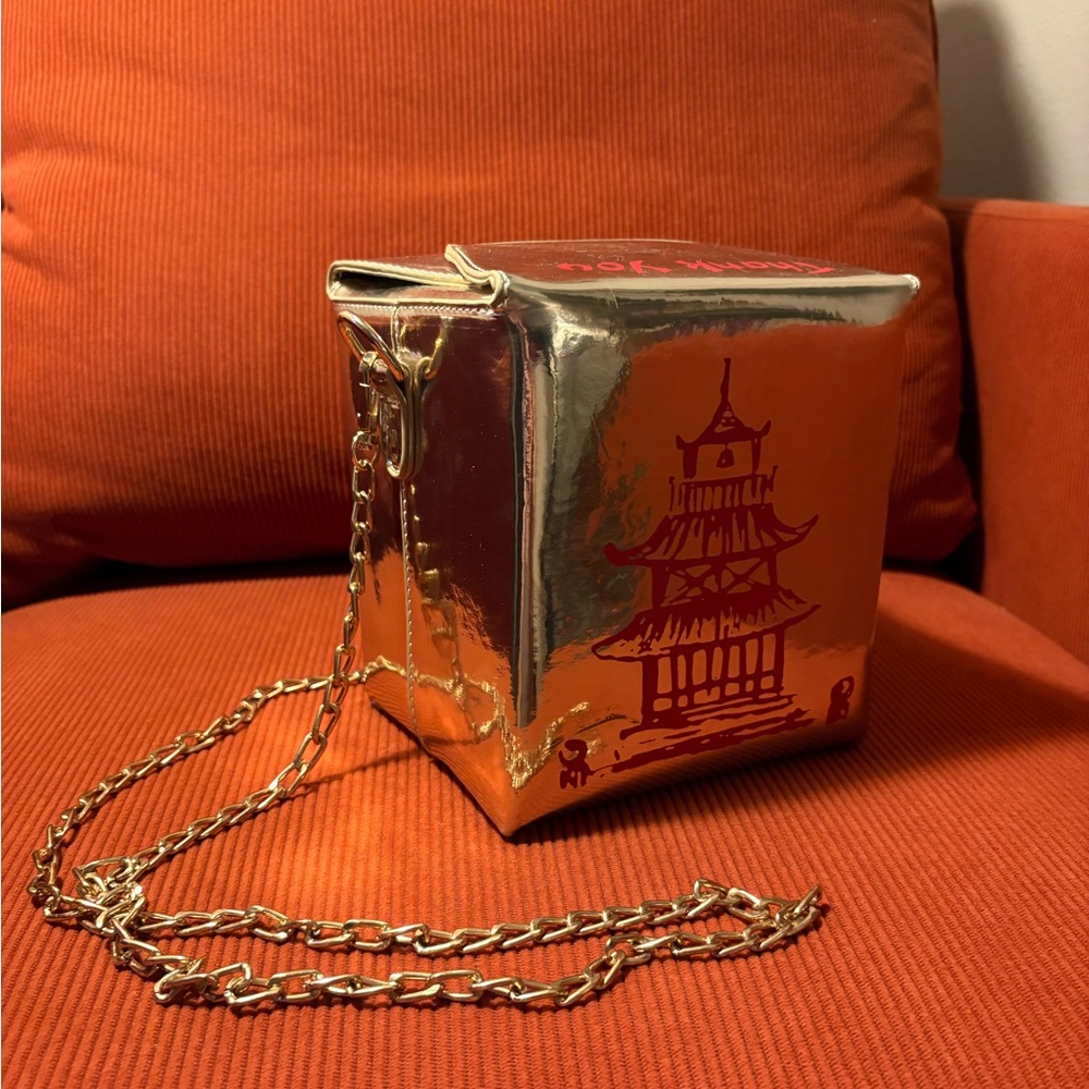 Stylish Gold Takeout Box Mini Bag